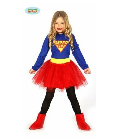 COSTUME BIMBA SUPERMAN TAGLIA 3-4 ANNI