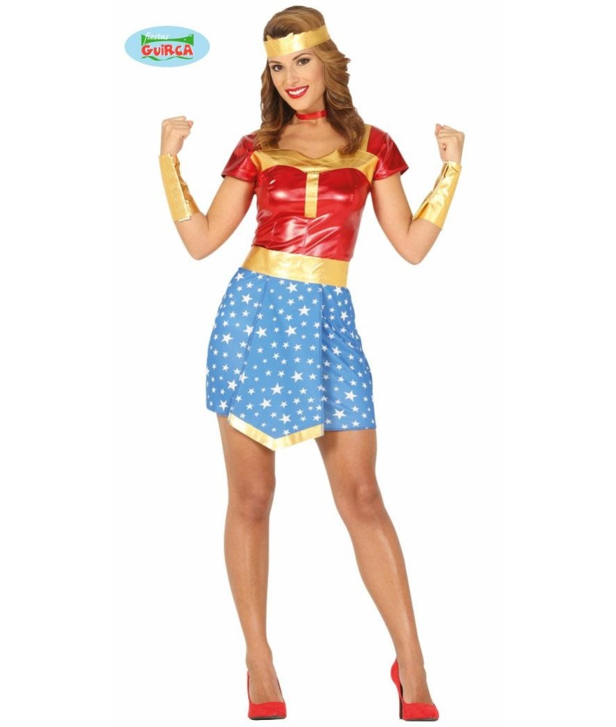 Partycolare- Costume Donna Wonder Woman taglia S 38/40